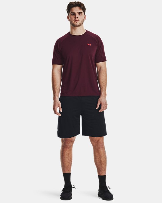 Men's UA Tech™ 2.0 Textured Short Sleeve T-Shirt, Maroon, pdpMainDesktop image number 3